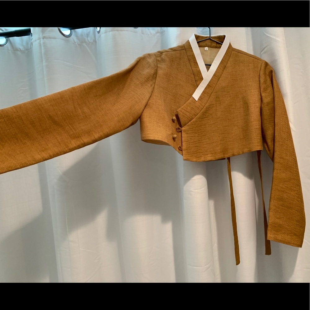Korean traditional hanbok jeogori crop top